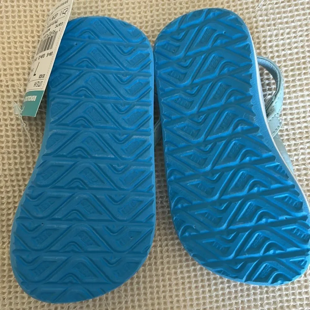 REEF Little Ahi Kids Sandals, Surf Palms, Size Kids 7, NWT